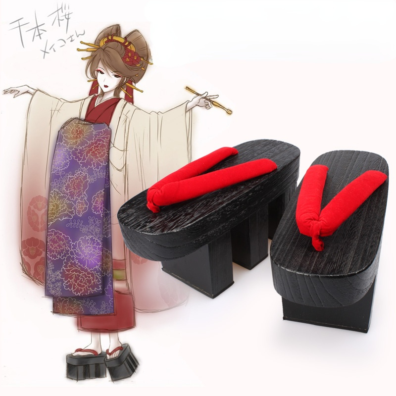 Womens Wooden Japanese GETA Cl - Geta Wooden Sandal 评论和价格